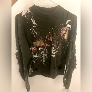 ZARA | Graphic Crew Neck Sweater